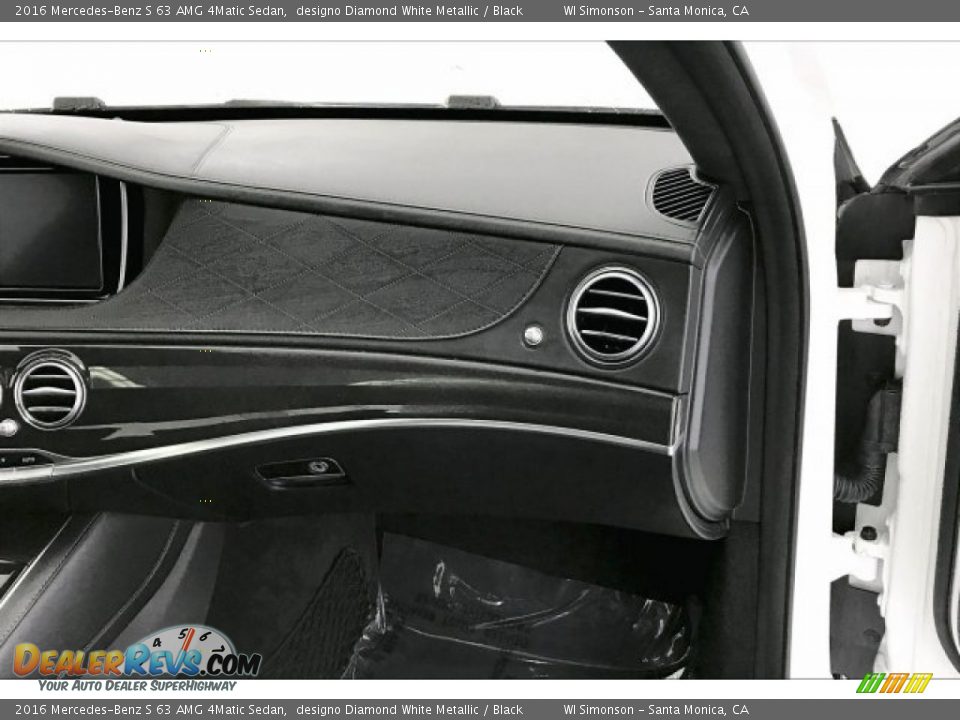 2016 Mercedes-Benz S 63 AMG 4Matic Sedan designo Diamond White Metallic / Black Photo #28