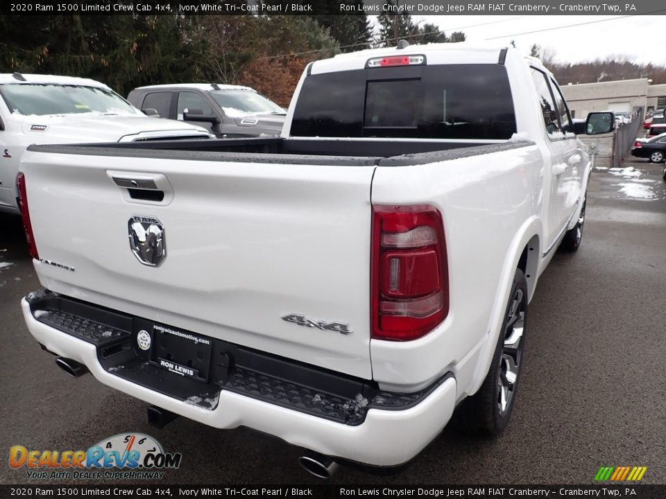 2020 Ram 1500 Limited Crew Cab 4x4 Ivory White Tri-Coat Pearl / Black Photo #4