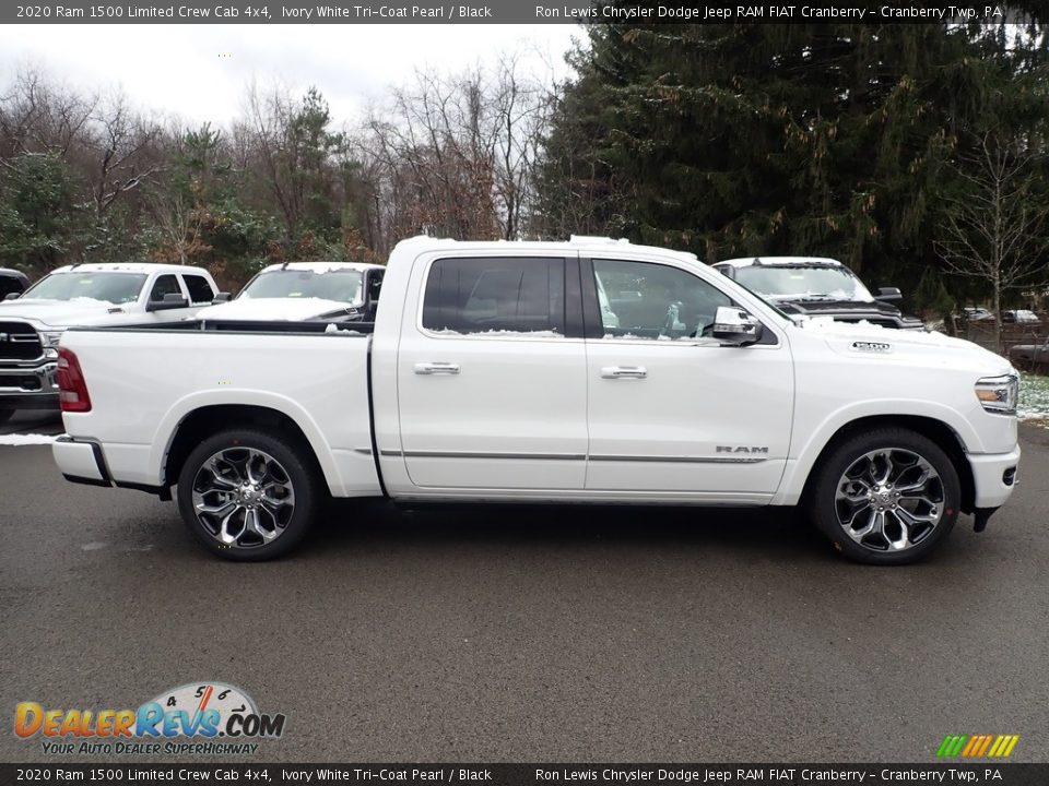 2020 Ram 1500 Limited Crew Cab 4x4 Ivory White Tri-Coat Pearl / Black Photo #5