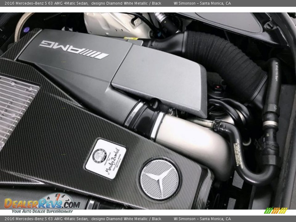 2016 Mercedes-Benz S 63 AMG 4Matic Sedan designo Diamond White Metallic / Black Photo #31