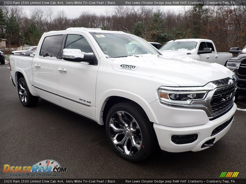 2020 Ram 1500 Limited Crew Cab 4x4 Ivory White Tri-Coat Pearl / Black Photo #6