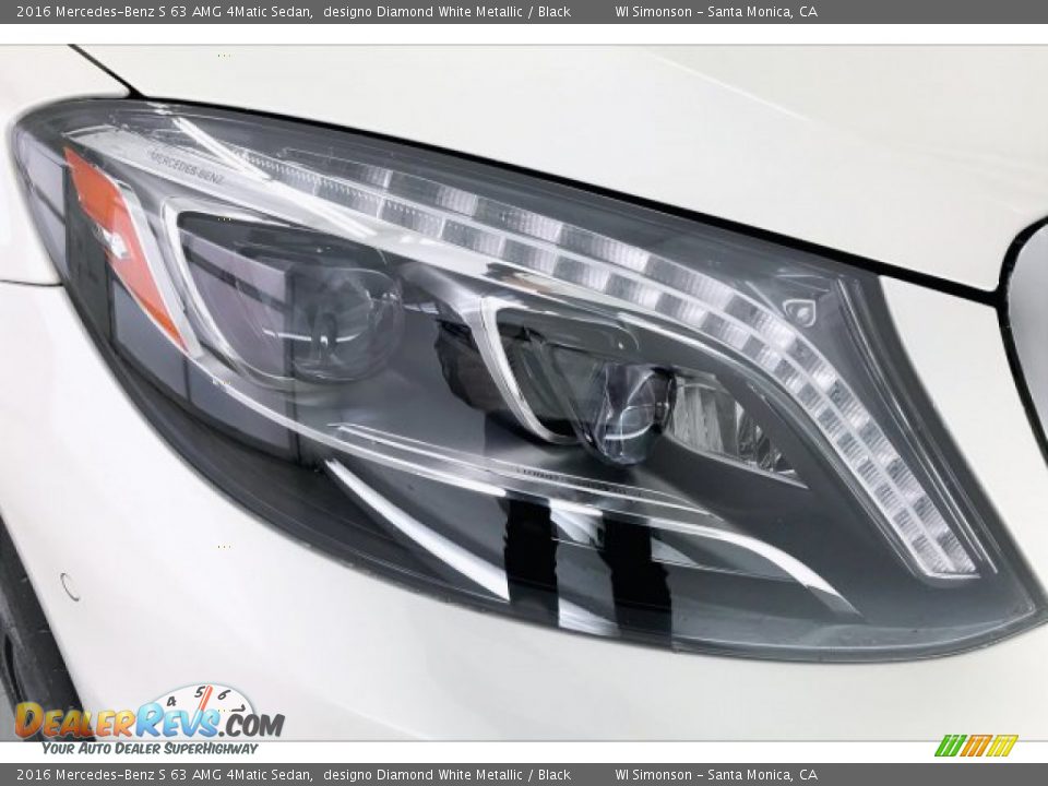 2016 Mercedes-Benz S 63 AMG 4Matic Sedan designo Diamond White Metallic / Black Photo #32