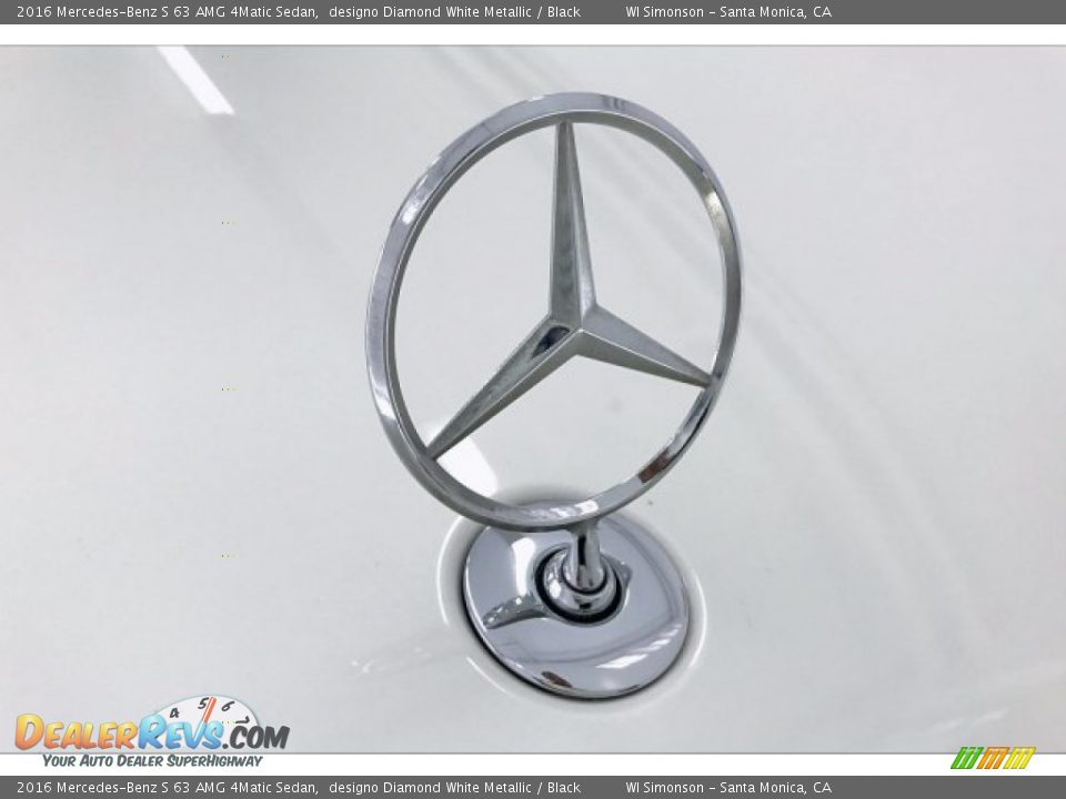 2016 Mercedes-Benz S 63 AMG 4Matic Sedan designo Diamond White Metallic / Black Photo #33