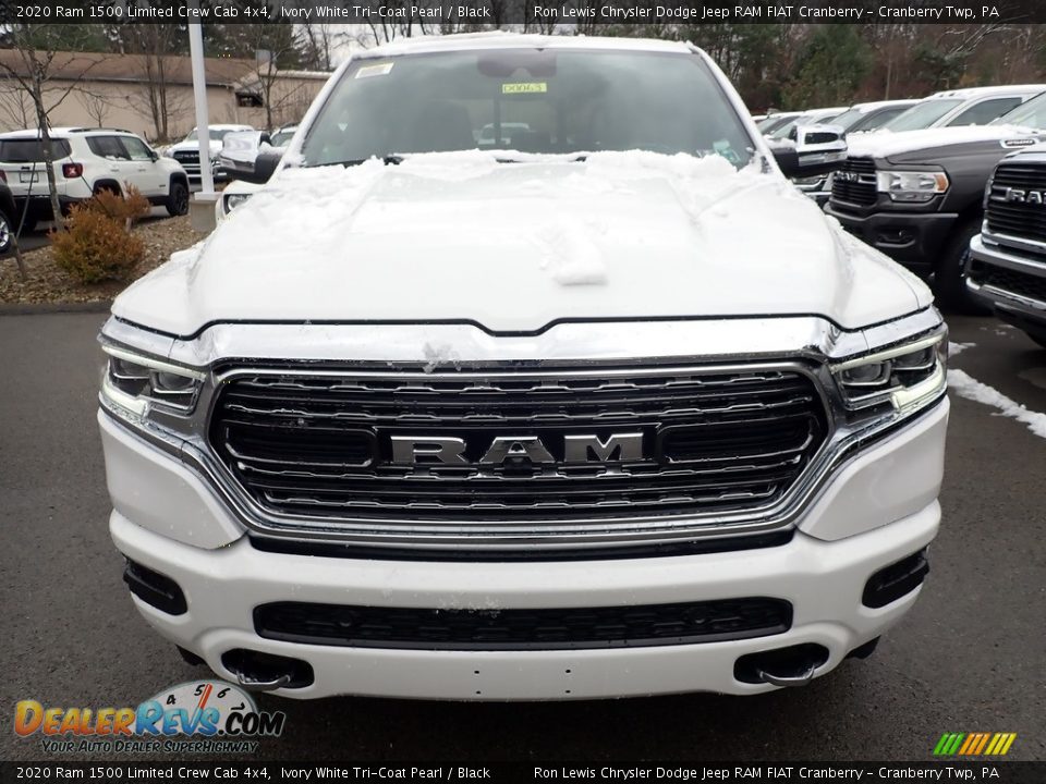 2020 Ram 1500 Limited Crew Cab 4x4 Ivory White Tri-Coat Pearl / Black Photo #7