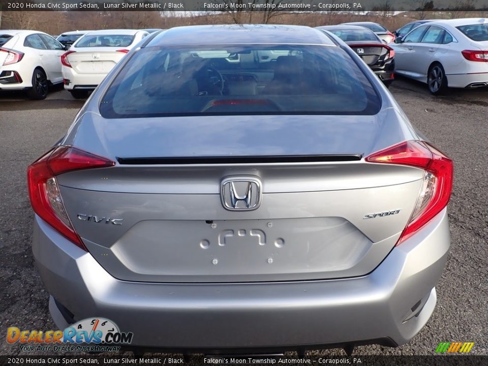 2020 Honda Civic Sport Sedan Lunar Silver Metallic / Black Photo #3