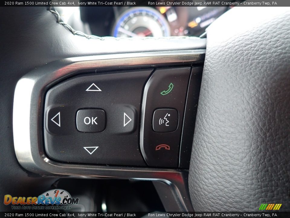 2020 Ram 1500 Limited Crew Cab 4x4 Ivory White Tri-Coat Pearl / Black Photo #20