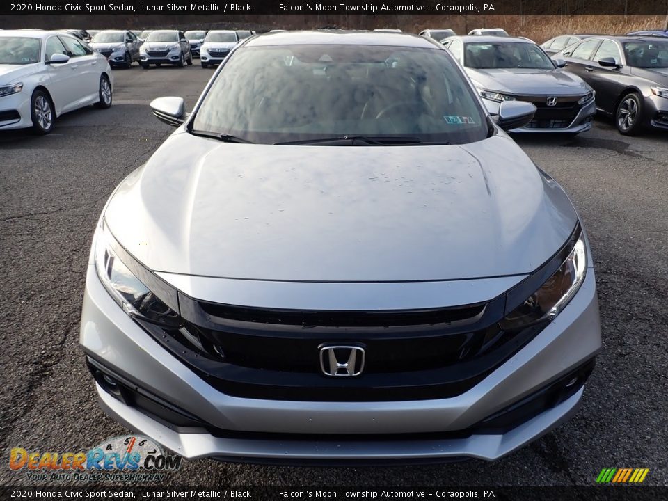 2020 Honda Civic Sport Sedan Lunar Silver Metallic / Black Photo #7