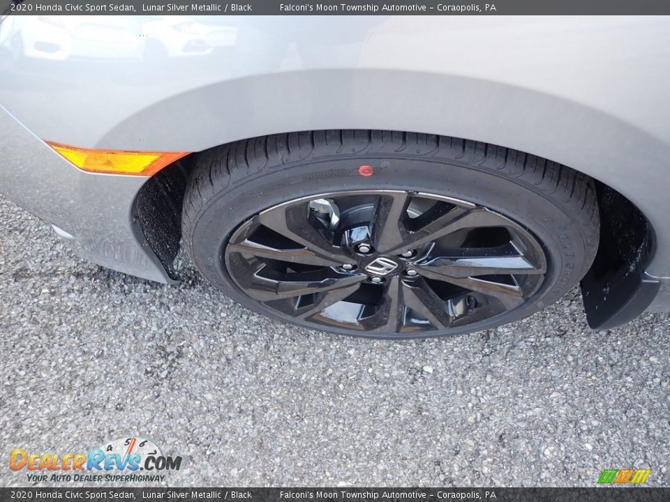 2020 Honda Civic Sport Sedan Lunar Silver Metallic / Black Photo #8