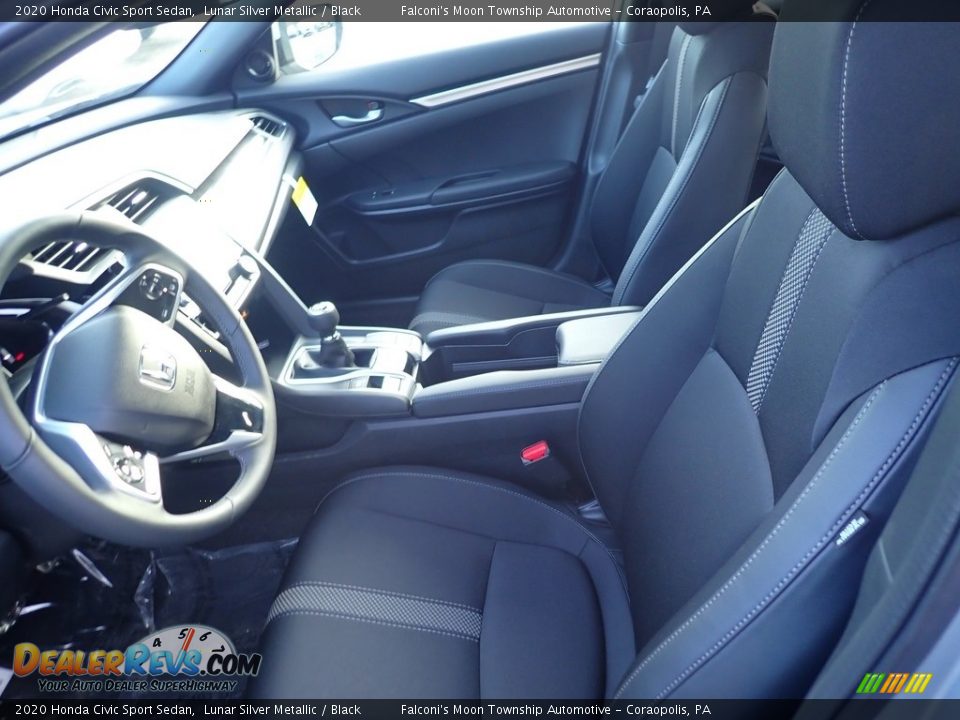 2020 Honda Civic Sport Sedan Lunar Silver Metallic / Black Photo #9