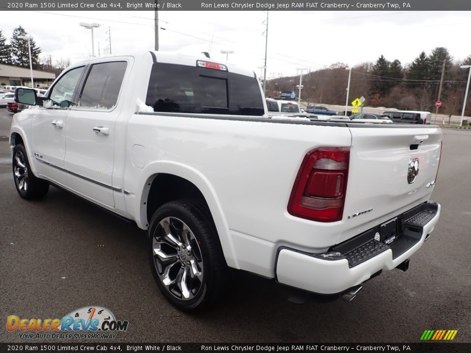 2020 Ram 1500 Limited Crew Cab 4x4 Bright White / Black Photo #3