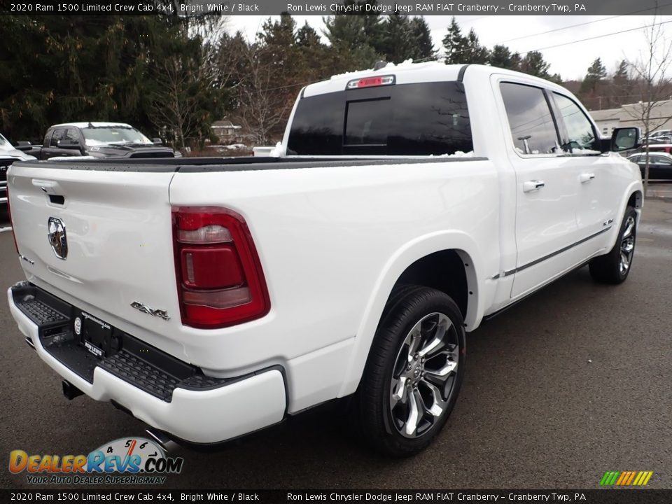 2020 Ram 1500 Limited Crew Cab 4x4 Bright White / Black Photo #4