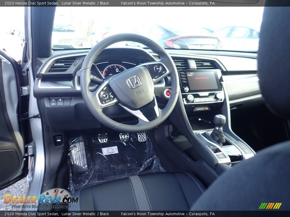 2020 Honda Civic Sport Sedan Lunar Silver Metallic / Black Photo #11