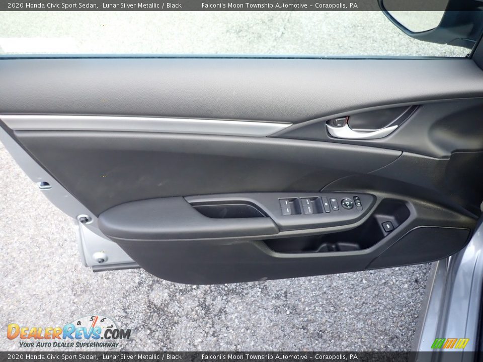 2020 Honda Civic Sport Sedan Lunar Silver Metallic / Black Photo #12