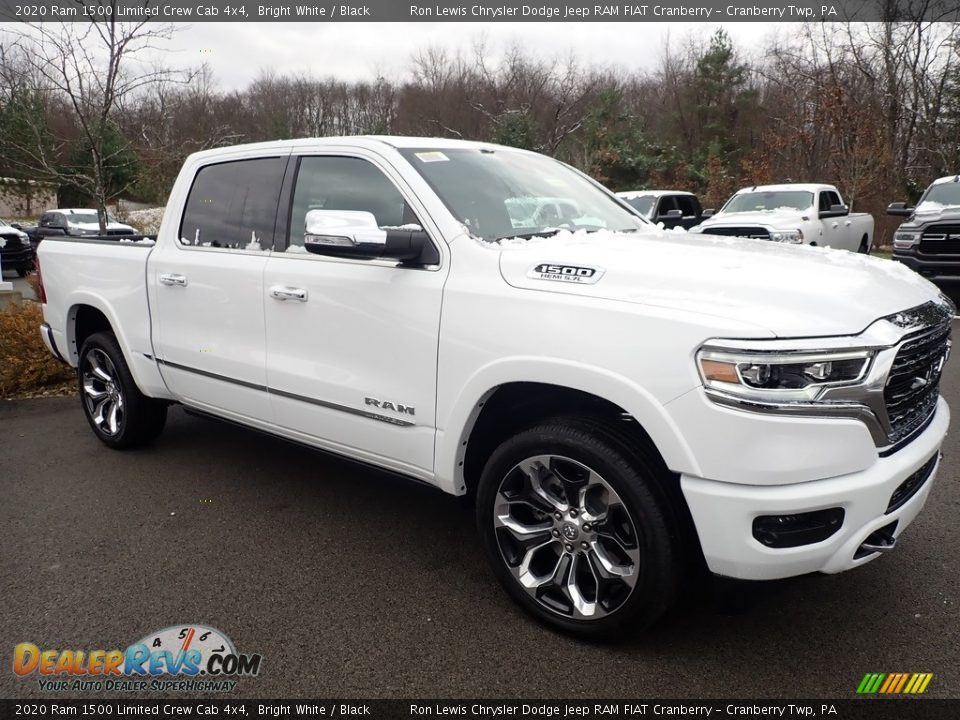 2020 Ram 1500 Limited Crew Cab 4x4 Bright White / Black Photo #6