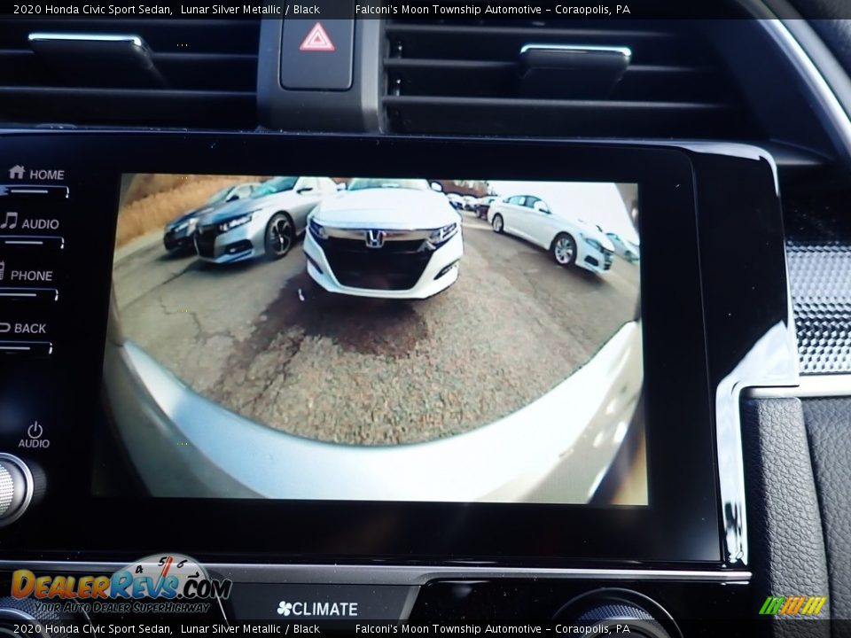 2020 Honda Civic Sport Sedan Lunar Silver Metallic / Black Photo #15
