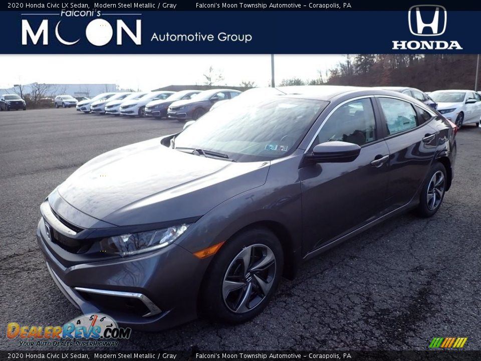 2020 Honda Civic LX Sedan Modern Steel Metallic / Gray Photo #1