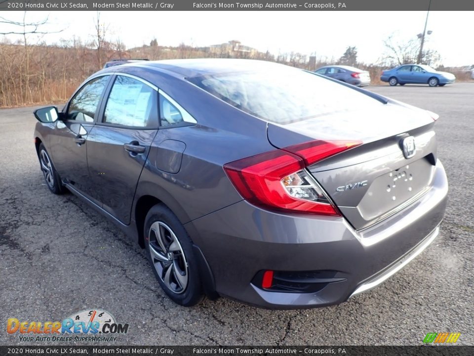 2020 Honda Civic LX Sedan Modern Steel Metallic / Gray Photo #2