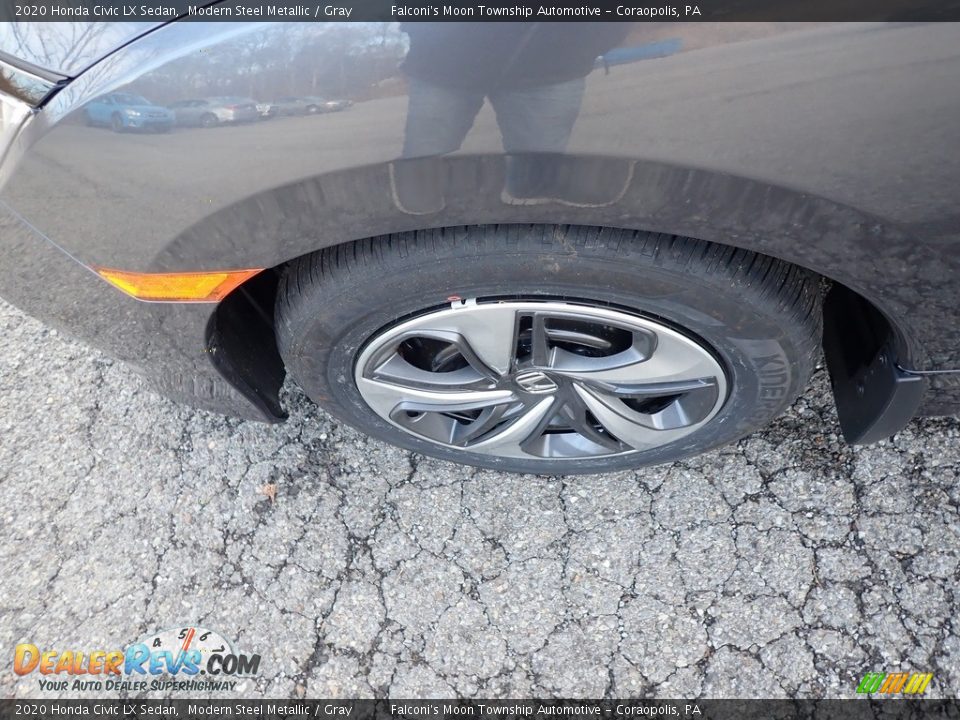 2020 Honda Civic LX Sedan Modern Steel Metallic / Gray Photo #8