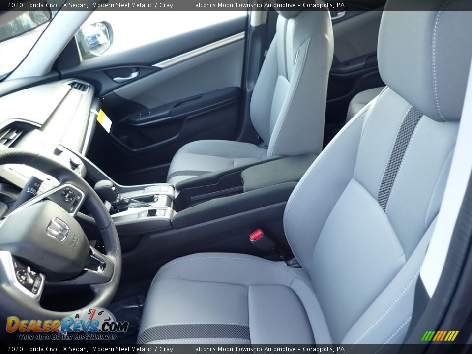 2020 Honda Civic LX Sedan Modern Steel Metallic / Gray Photo #9