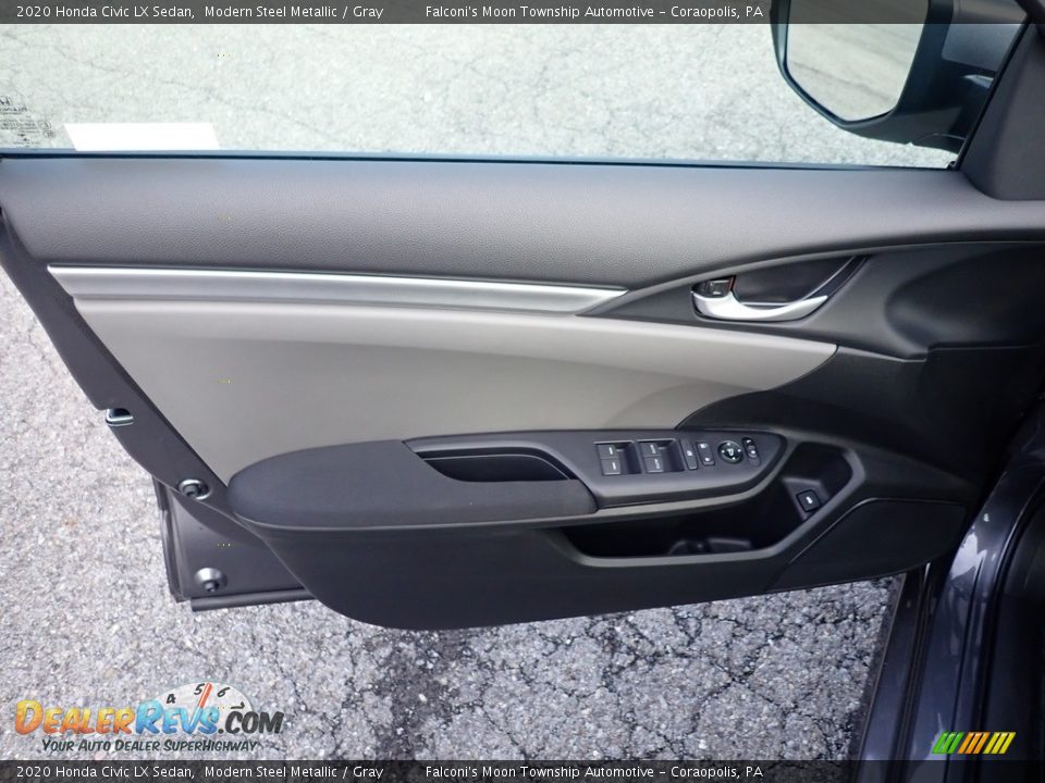 2020 Honda Civic LX Sedan Modern Steel Metallic / Gray Photo #12