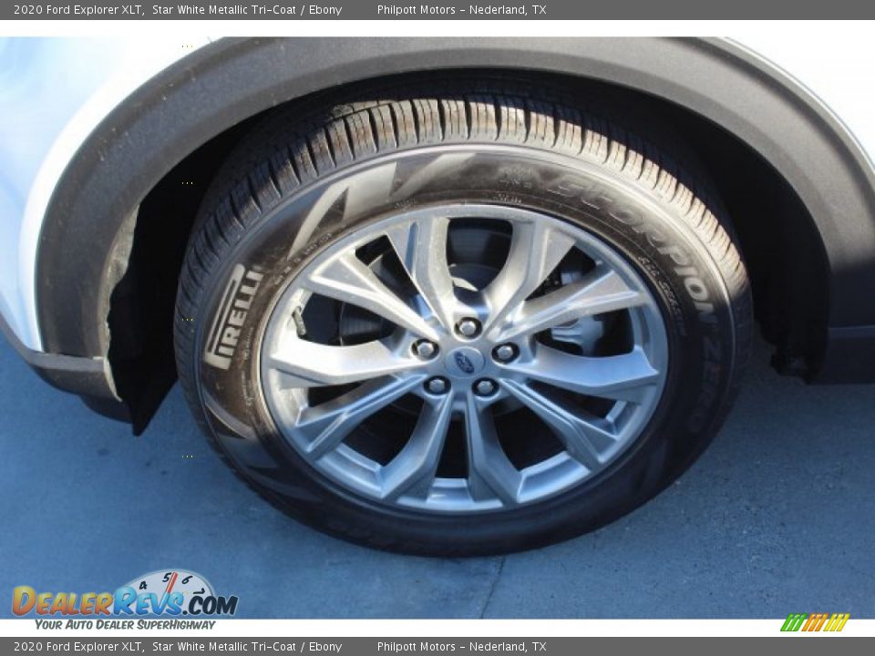 2020 Ford Explorer XLT Star White Metallic Tri-Coat / Ebony Photo #5