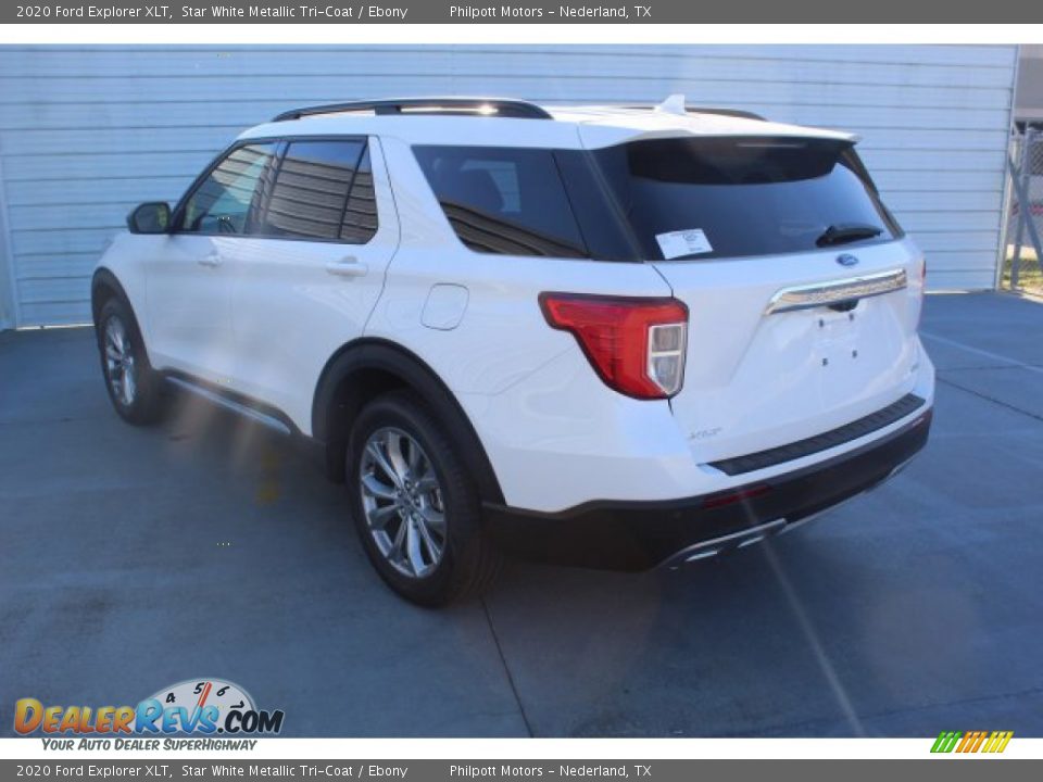 2020 Ford Explorer XLT Star White Metallic Tri-Coat / Ebony Photo #6