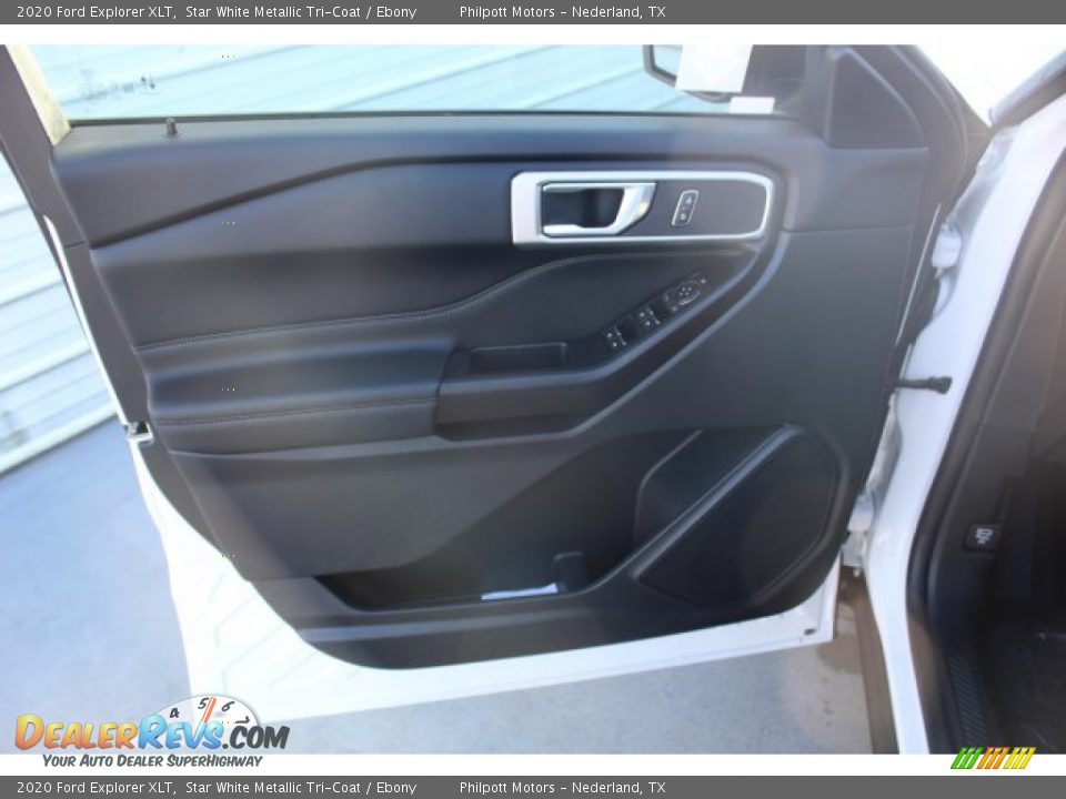 2020 Ford Explorer XLT Star White Metallic Tri-Coat / Ebony Photo #9