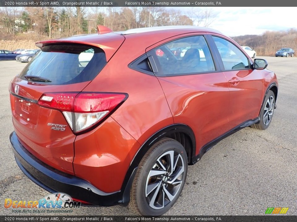 2020 Honda HR-V Sport AWD Orangeburst Metallic / Black Photo #4