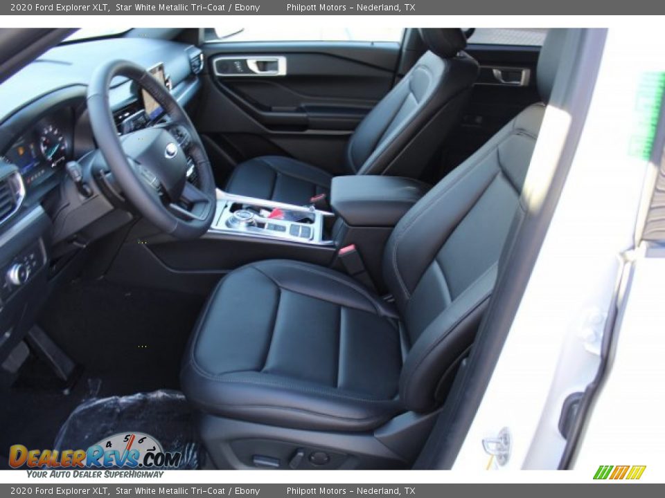 2020 Ford Explorer XLT Star White Metallic Tri-Coat / Ebony Photo #10