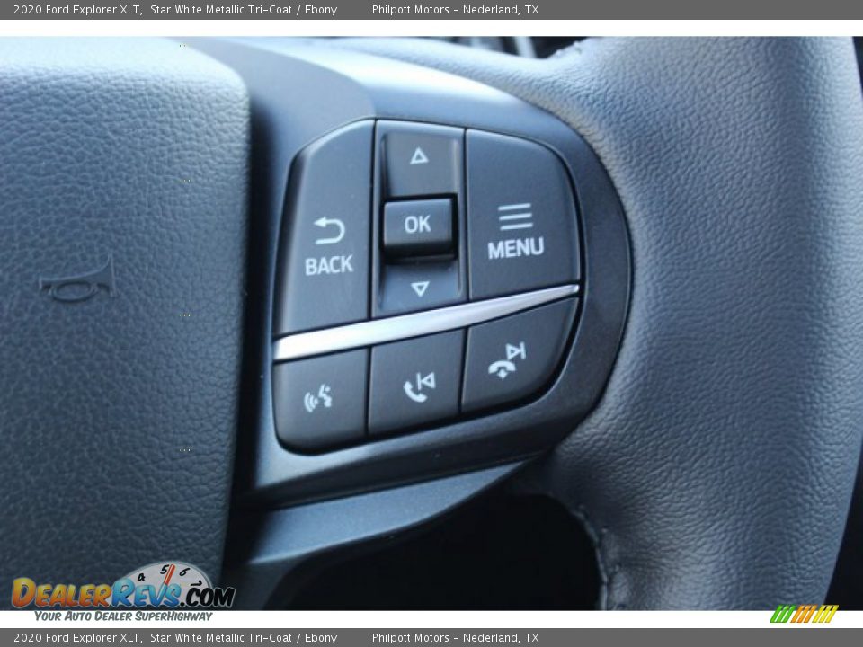 2020 Ford Explorer XLT Star White Metallic Tri-Coat / Ebony Photo #15