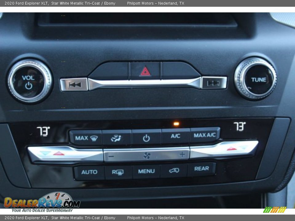 2020 Ford Explorer XLT Star White Metallic Tri-Coat / Ebony Photo #19