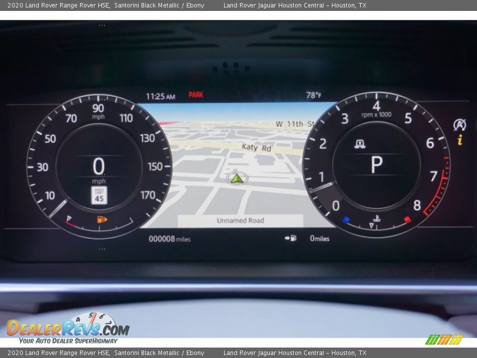 2020 Land Rover Range Rover HSE Santorini Black Metallic / Ebony Photo #13