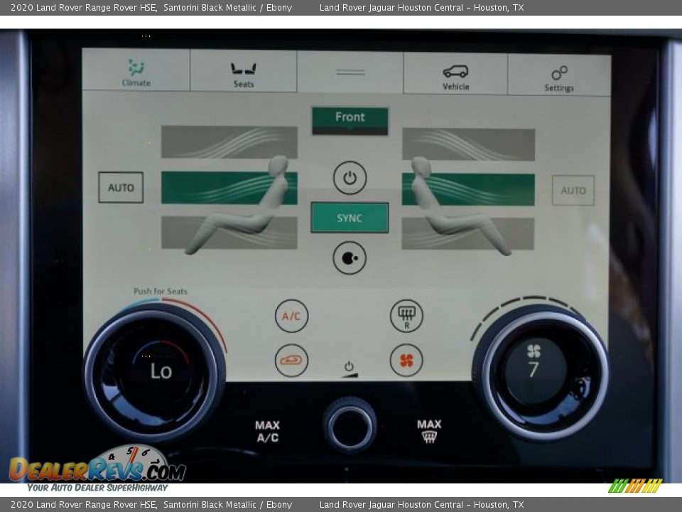 2020 Land Rover Range Rover HSE Santorini Black Metallic / Ebony Photo #16