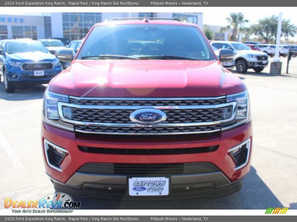 2020 Ford Expedition King Ranch Rapid Red / King Ranch Del Rio/Ebony Photo #2