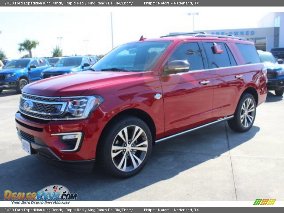 2020 Ford Expedition King Ranch Rapid Red / King Ranch Del Rio/Ebony Photo #3