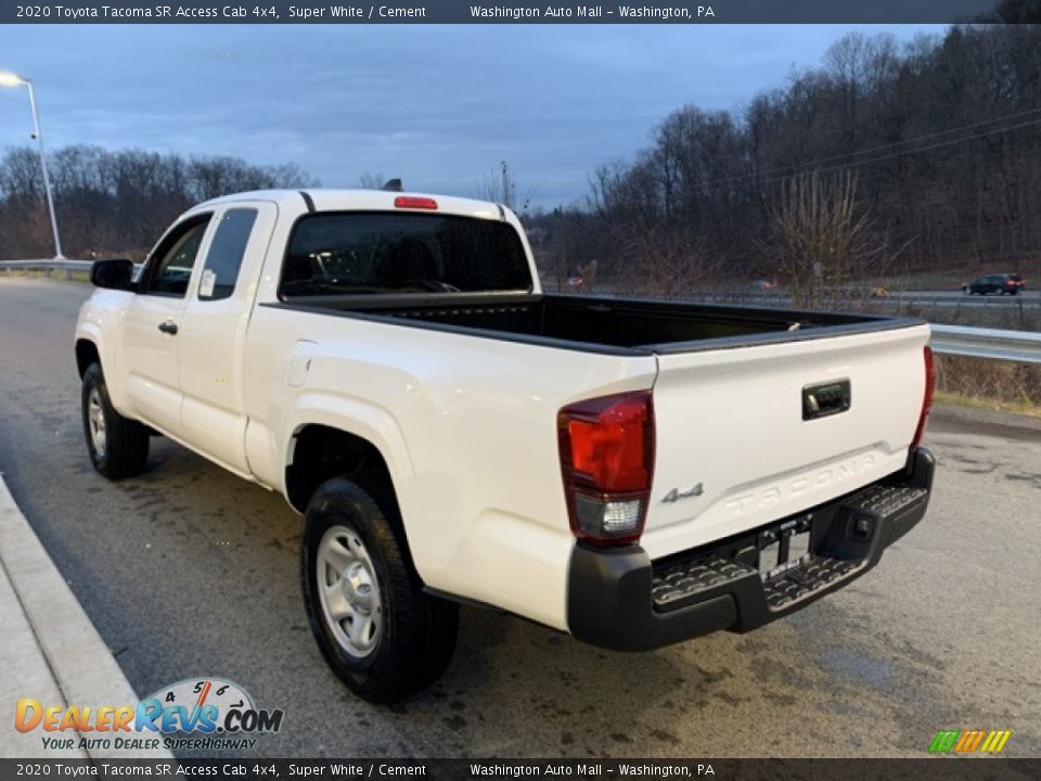 2020 Toyota Tacoma SR Access Cab 4x4 Super White / Cement Photo #2