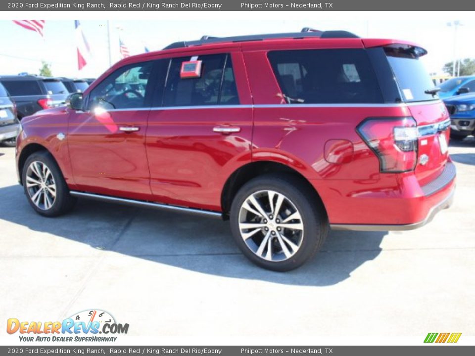 2020 Ford Expedition King Ranch Rapid Red / King Ranch Del Rio/Ebony Photo #6