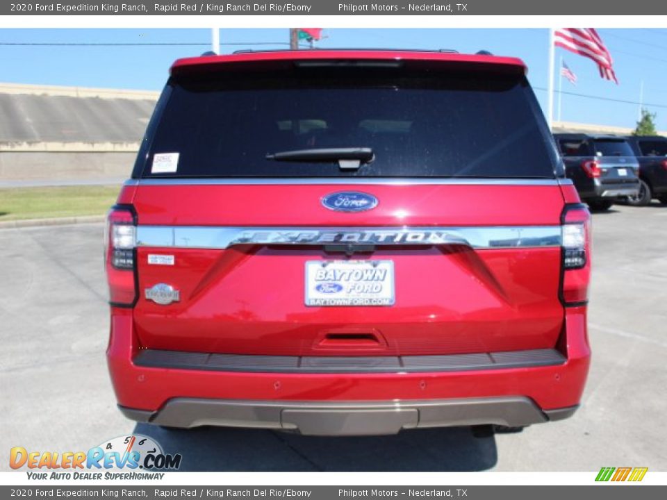 2020 Ford Expedition King Ranch Rapid Red / King Ranch Del Rio/Ebony Photo #7