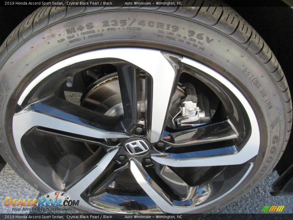 2019 Honda Accord Sport Sedan Crystal Black Pearl / Black Photo #7