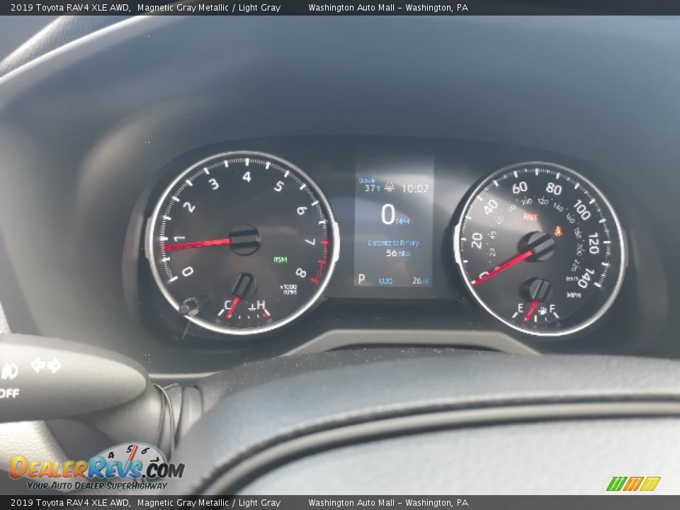 2019 Toyota RAV4 XLE AWD Magnetic Gray Metallic / Light Gray Photo #10