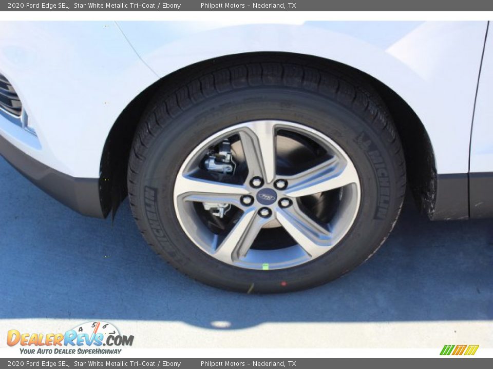 2020 Ford Edge SEL Star White Metallic Tri-Coat / Ebony Photo #5