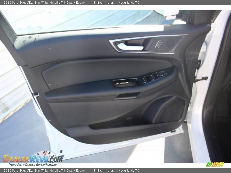 2020 Ford Edge SEL Star White Metallic Tri-Coat / Ebony Photo #10