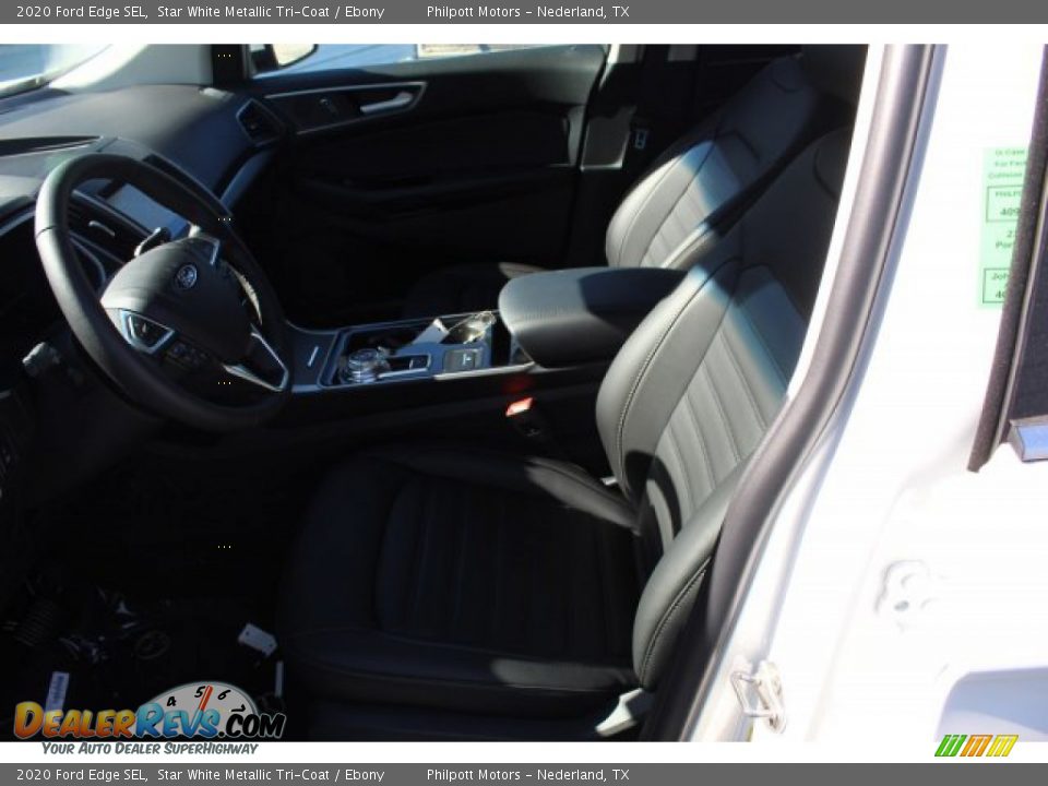 2020 Ford Edge SEL Star White Metallic Tri-Coat / Ebony Photo #11