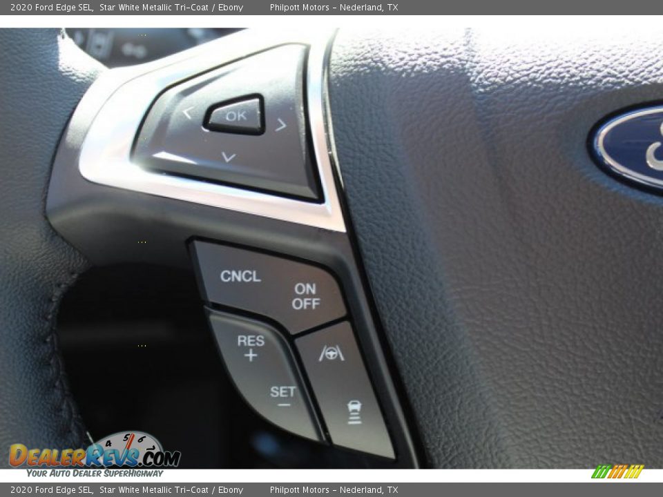 2020 Ford Edge SEL Star White Metallic Tri-Coat / Ebony Photo #15