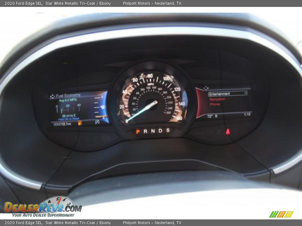 2020 Ford Edge SEL Star White Metallic Tri-Coat / Ebony Photo #17