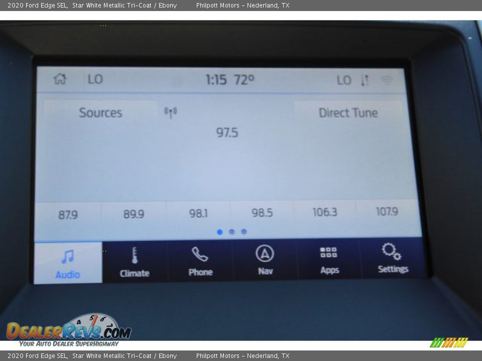 2020 Ford Edge SEL Star White Metallic Tri-Coat / Ebony Photo #19