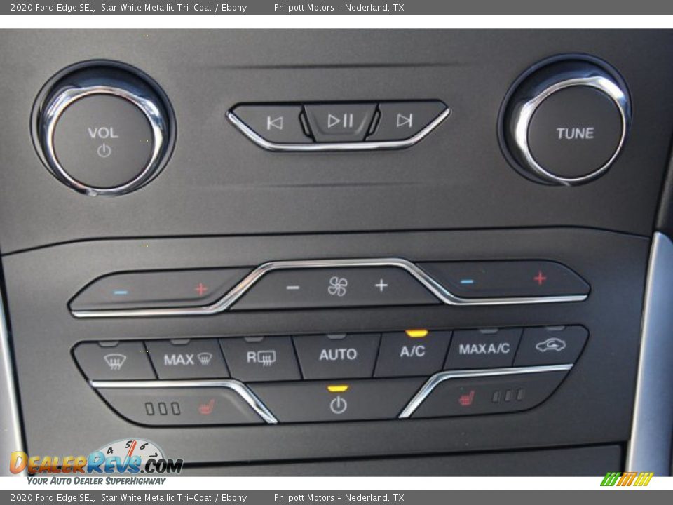 2020 Ford Edge SEL Star White Metallic Tri-Coat / Ebony Photo #20
