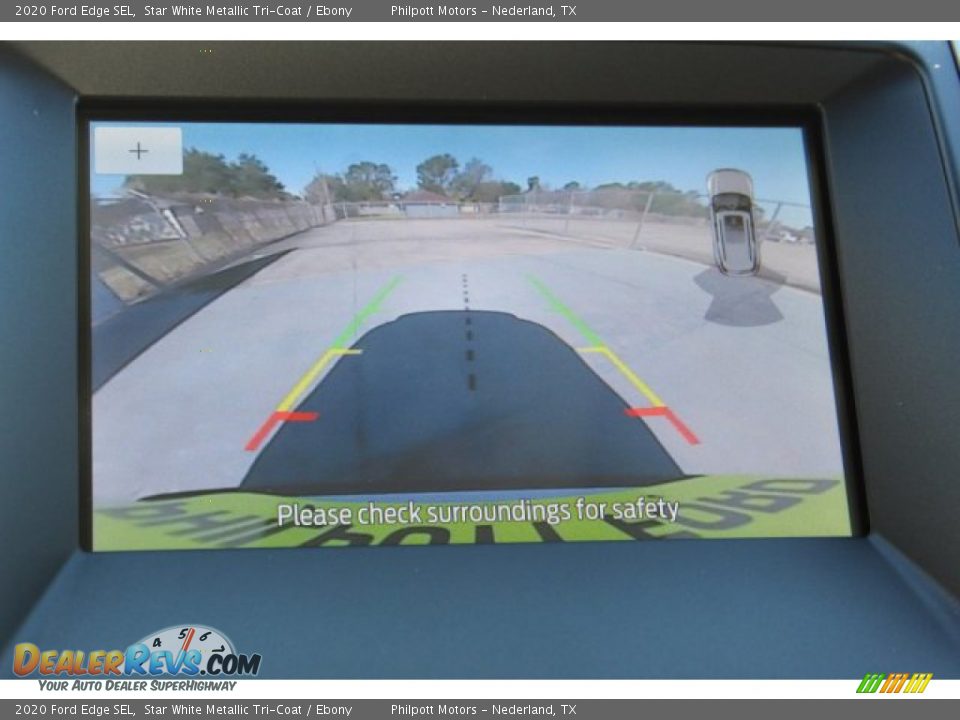 2020 Ford Edge SEL Star White Metallic Tri-Coat / Ebony Photo #22