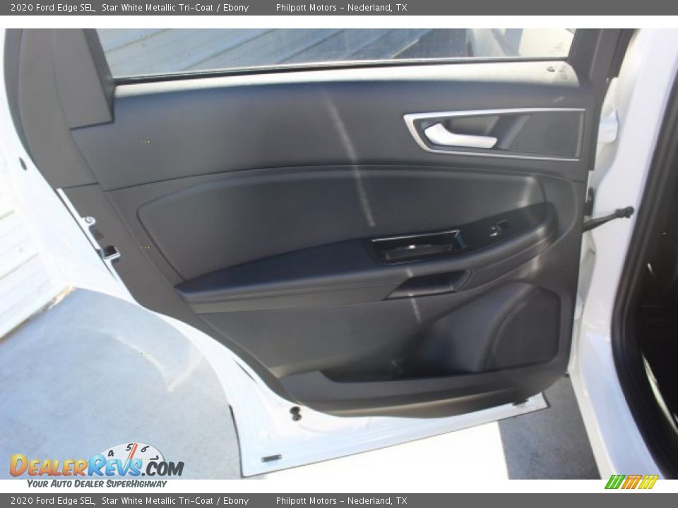 2020 Ford Edge SEL Star White Metallic Tri-Coat / Ebony Photo #23