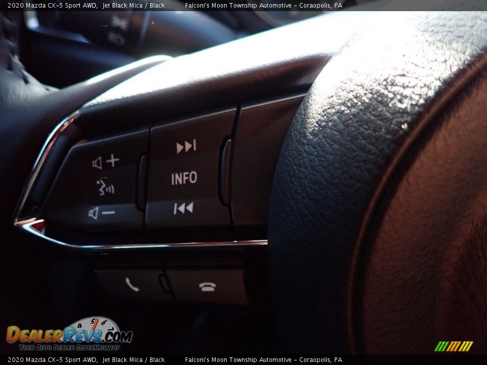 2020 Mazda CX-5 Sport AWD Jet Black Mica / Black Photo #15